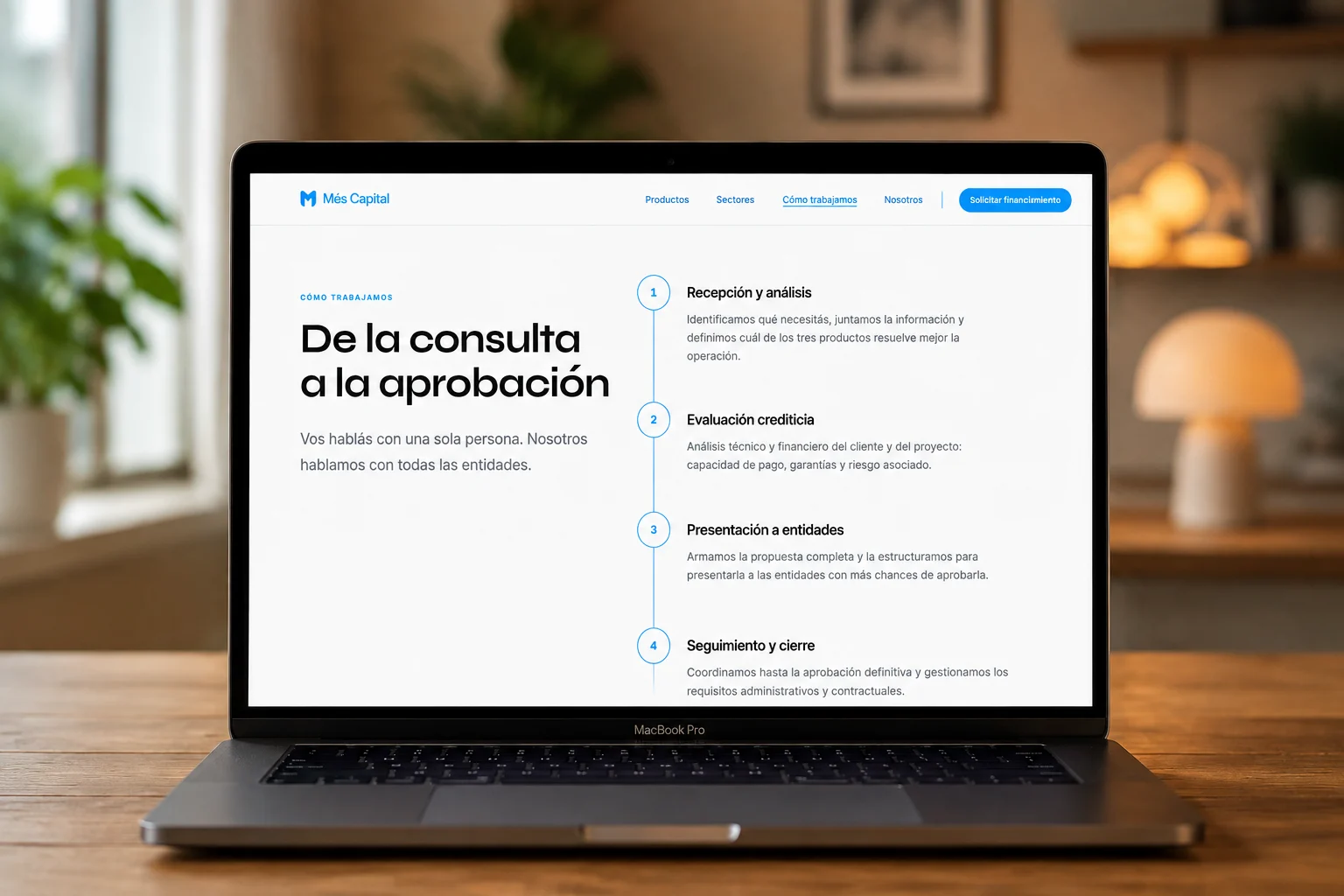 Més Capital — Web Development, UX/UI Design, screen 1
