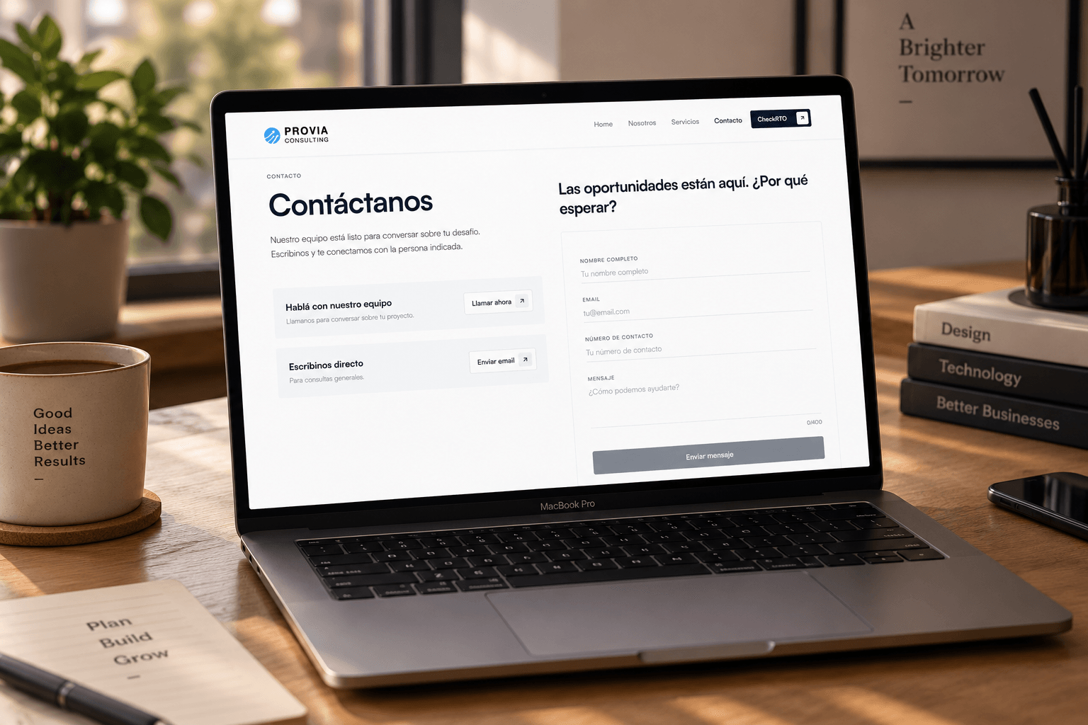 Provia Consulting — Web Development, UX/UI Design, screen 1