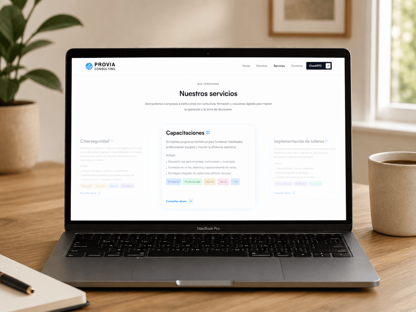 Provia Consulting — Web Development, UX/UI Design, screen 3